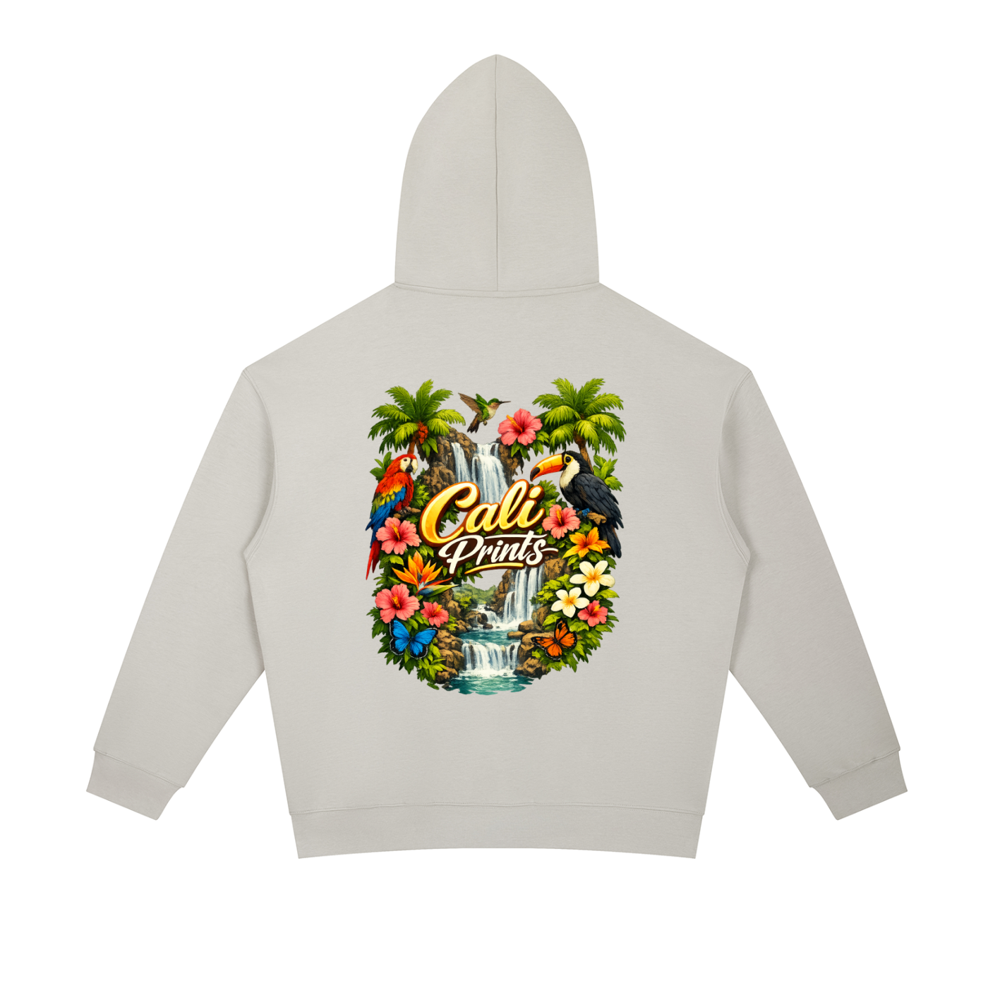 Slim Fit White Water Rapids Hoodie