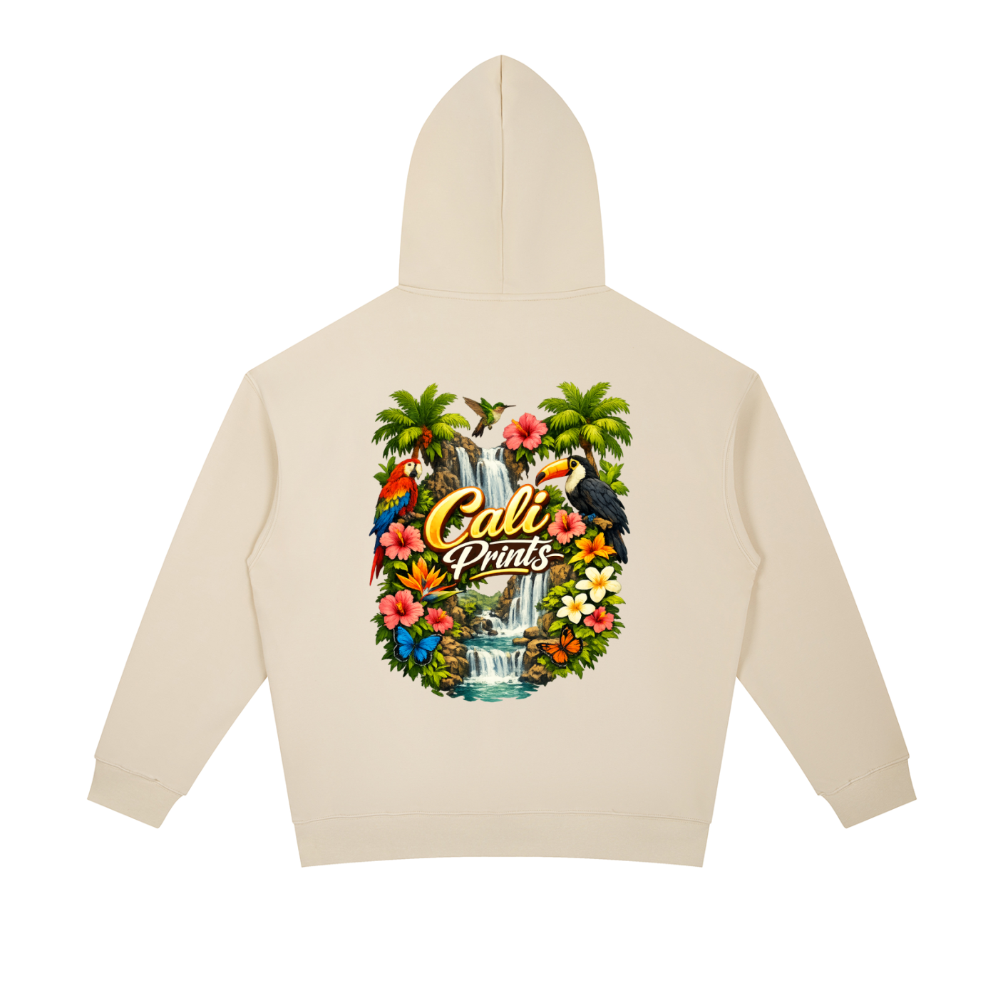 Slim Fit White Water Rapids Hoodie